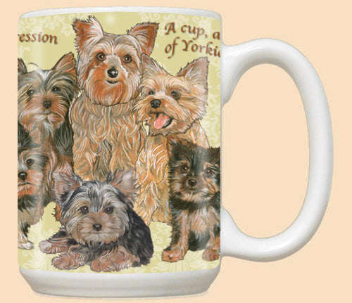 Yorkshire Terrier Yorkie Dog Ceramic Coffee Mug Tea Cup 15 oz