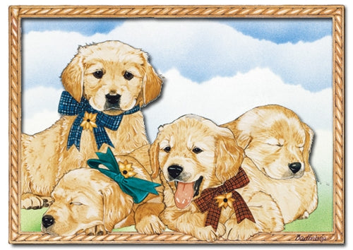 Golden Retriever 2D Magnet - Pipsqueakproductions