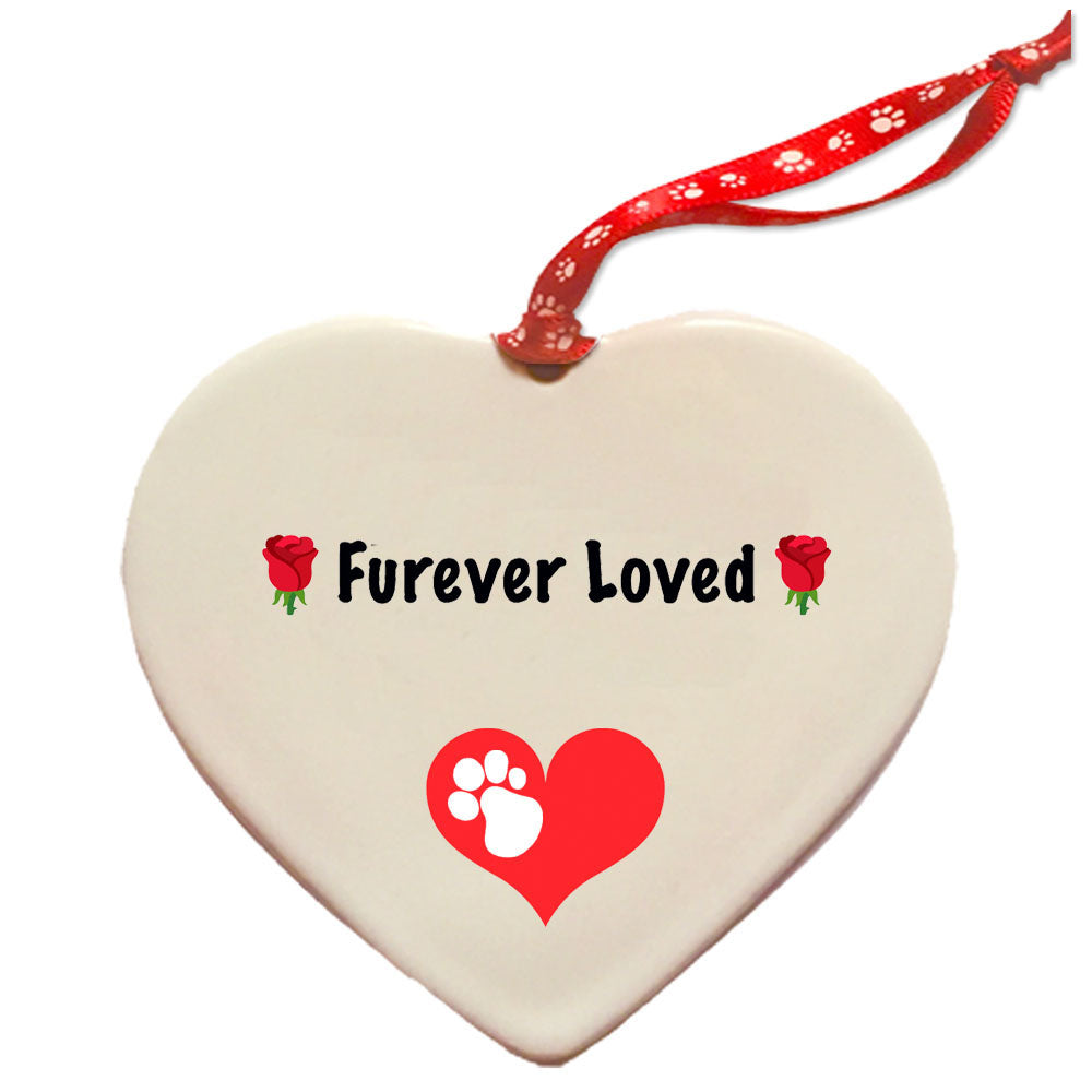 Irish Setter Porcelain Valentine’s Day Heart Ornament Pet Gift