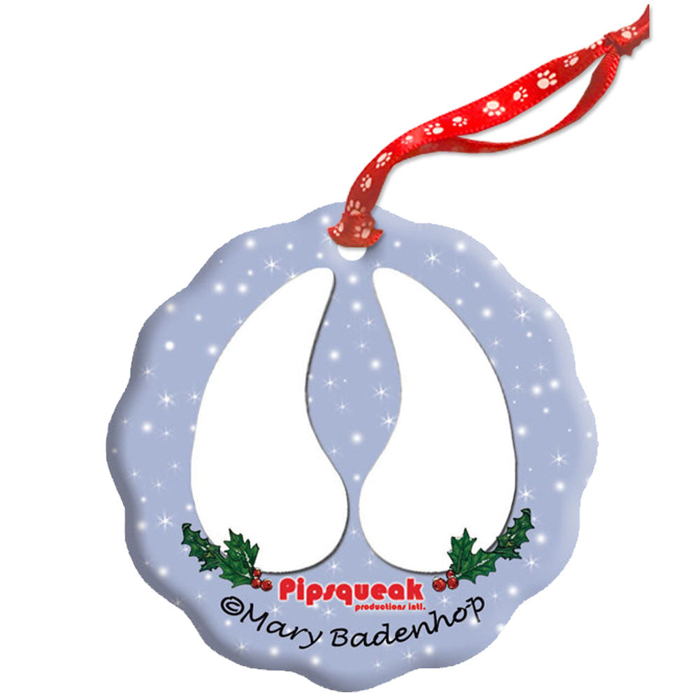 Sheep Cheviot And Hampshire Sheep Christmas Holiday Porcelain Christmas Tree Ornament Double-Sided