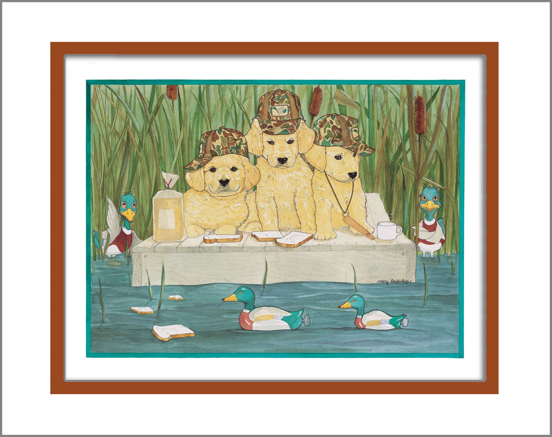 Golden Retriever Limited Edition Matted Print