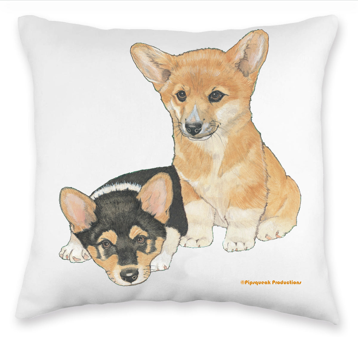 Corgi Cute Decorative Throw Accent Pillow, Home Dog Decor, Pet Lover Gift