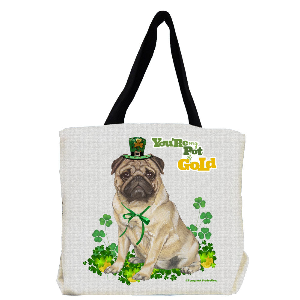 Pug Saint Patrick’s Tote Bag