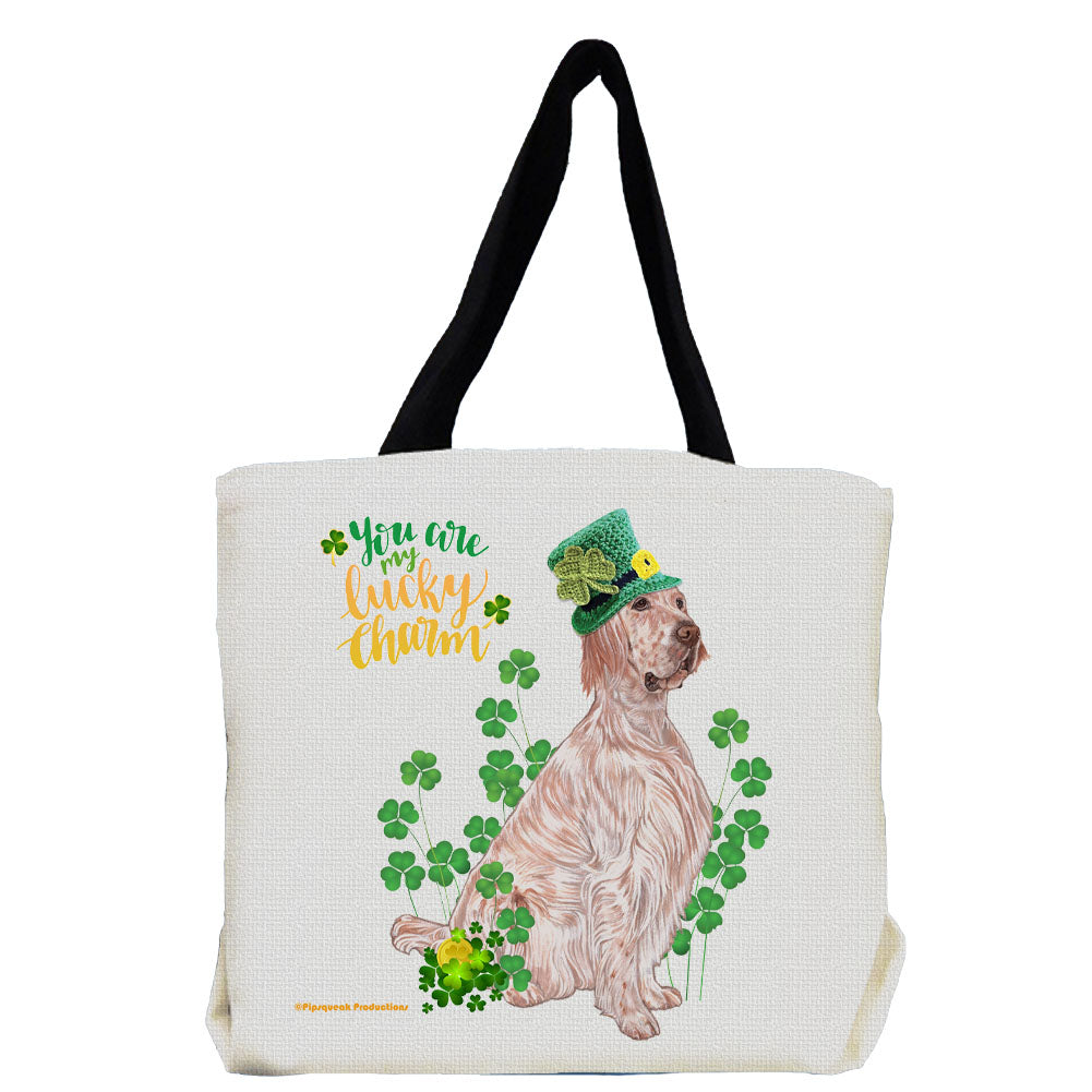 English Setter Saint Patrick’s Tote Bag