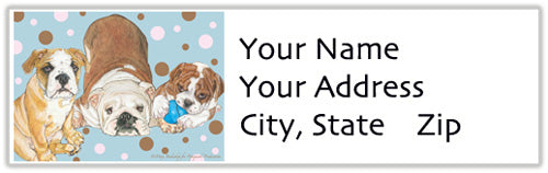 Bulldog Address Labels - Pipsqueakproductions