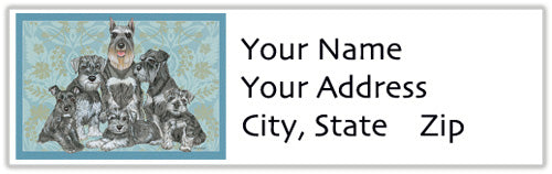 Schnauzer Address Labels - Pipsqueakproductions