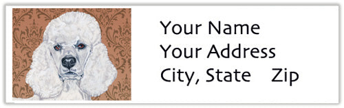 Poodle Address Labels - Pipsqueakproductions