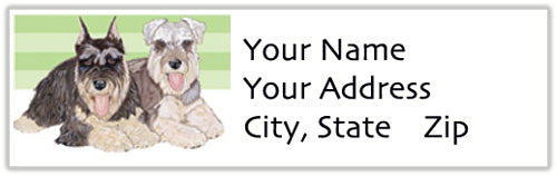 Schnauzer Address Labels - Pipsqueakproductions