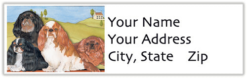 English Toy Spaniel Address Labels - Pipsqueakproductions