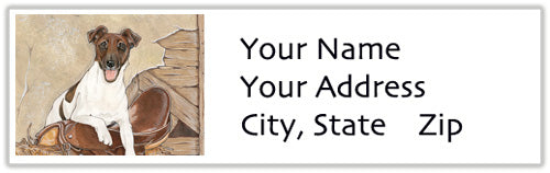 Fox Terrier Smooth Address Labels - Pipsqueakproductions