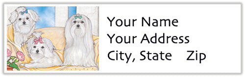 Maltese Address Labels - Pipsqueakproductions