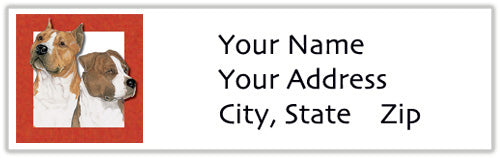Amstaff Address Labels - Pipsqueakproductions