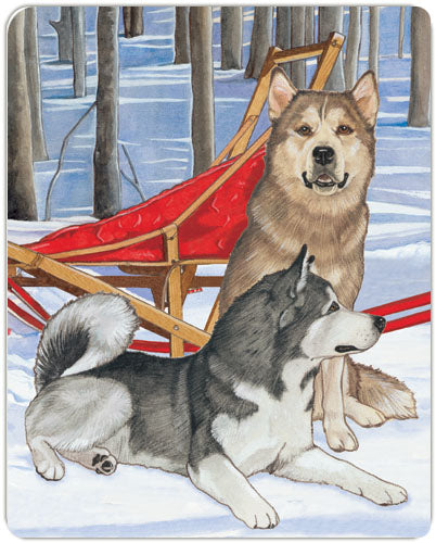 Alaskan Malamute Small Cutting Board - Pipsqueakproductions