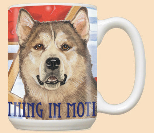 Alaskan Malamute Ceramic Coffee Mug Tea Cup 15 oz - Pipsqueakproductions