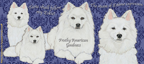 American Eskimo Eskie Dog Ceramic Coffee Mug Tea Cup 15 oz - Pipsqueakproductions