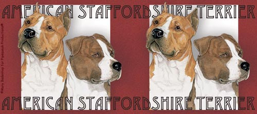 American Staffordshire Terrier Amstaff Dog Ceramic Coffee Mug Tea Cup 15 oz - Pipsqueakproductions
