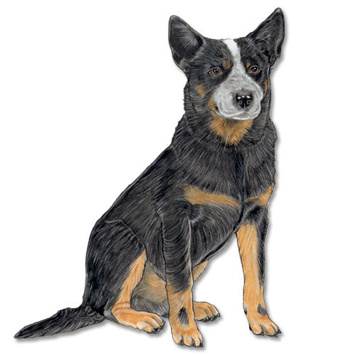 Australian Cattle Dog Magnet Wooden - Pipsqueakproductions