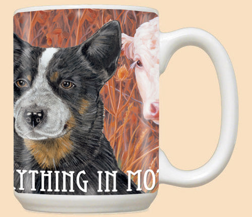 Australian Cattle Dog Ceramic Coffee Mug Tea Cup 15 oz - Pipsqueakproductions