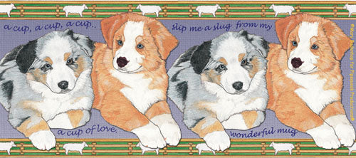 Australian Shepherd Aussie Dog Ceramic Coffee Mug Tea Cup 15 oz - Pipsqueakproductions