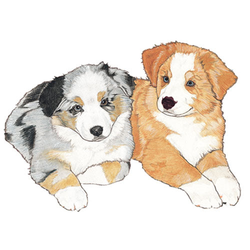 Australian Shepherd Aussie Magnet Wooden - Pipsqueakproductions