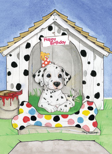 Dalmatian Birthday Card 5 x 7 with Envelope - Pipsqueakproductions