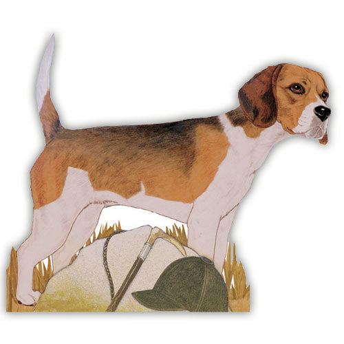Beagle Magnet Wooden - Pipsqueakproductions