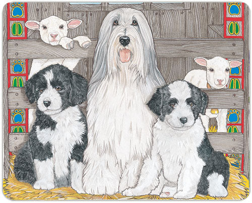 Bearded Collie Small Cutting Board - Pipsqueakproductions
