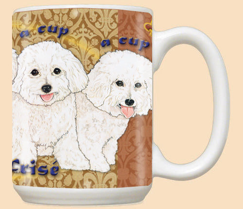 Bichon Frise Bichon Dog Ceramic Coffee Mug Tea Cup 15 oz - Pipsqueakproductions