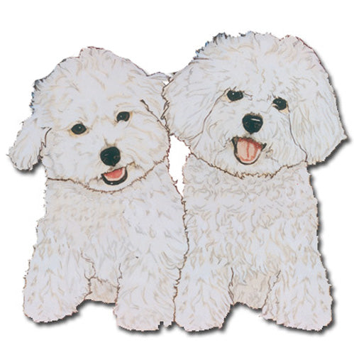 Bichon Frisé Magnet Wooden - Pipsqueakproductions