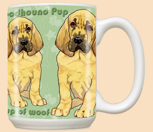 Bloodhound Ceramic Coffee Mug Tea Cup 15 oz - Pipsqueakproductions