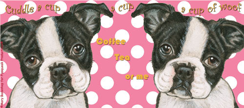 Boston Terrier Ceramic Coffee Mug Tea Cup 15 oz - Pipsqueakproductions