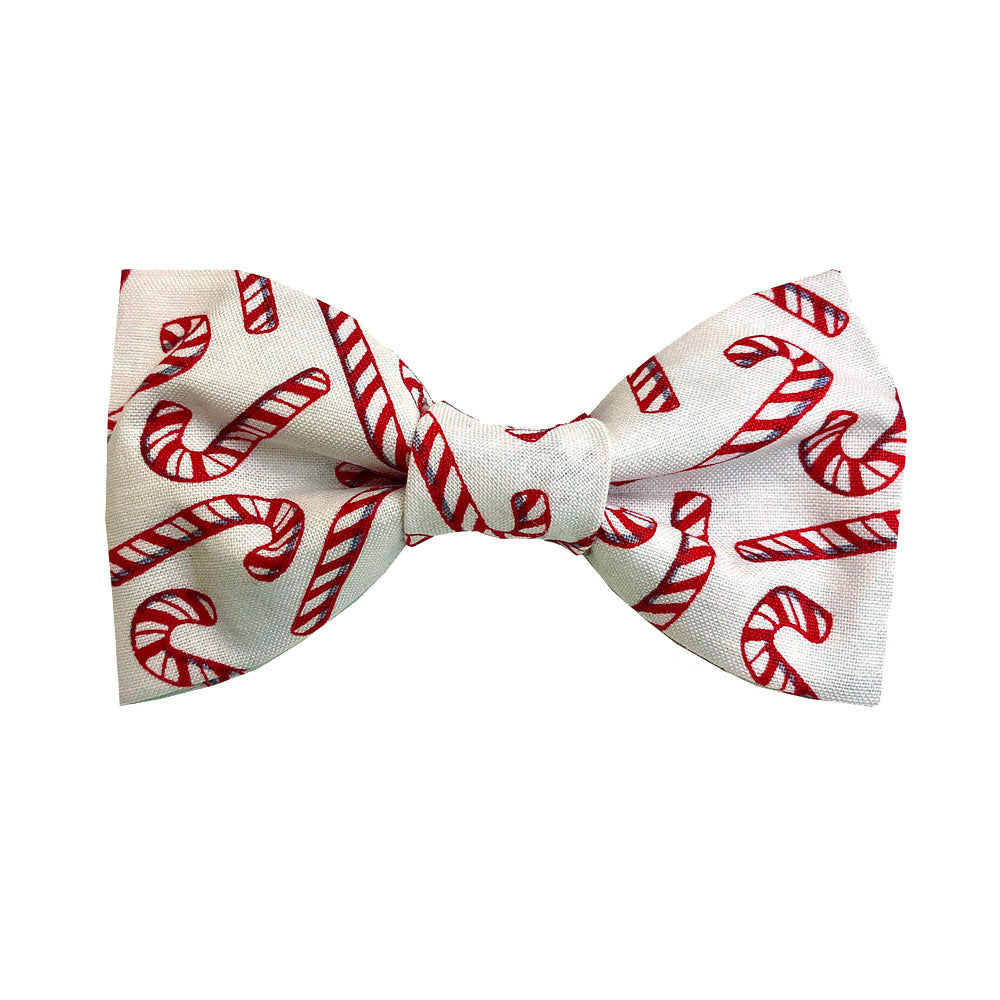 Dog Bow Tie Christmas Candy Cane - Pipsqueakproductions
