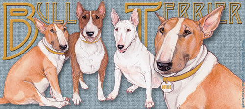 Bull Terrier Bullie Dog Ceramic Coffee Mug Tea Cup 15 oz - Pipsqueakproductions