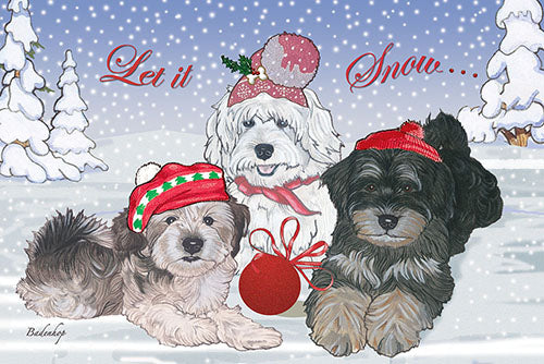 Havanese Christmas Cards Set of 10 cards & 10 envelopes - Pipsqueakproductions