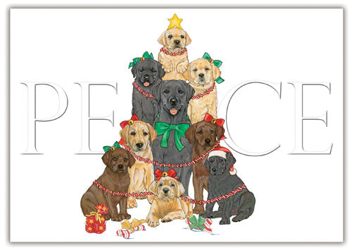 Labrador Retriever Christmas Cards Set of 10 cards & 10 envelopes - Pipsqueakproductions