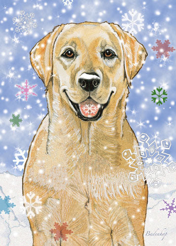 Labrador Retriever Yellow Lab Christmas Cards Set of 10 cards & 10 envelopes - Pipsqueakproductions