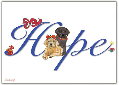 Labrador Retriever Christmas Cards Set of 10 cards & 10 envelopes - Pipsqueakproductions