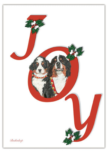 Bernese Mountain Dog Christmas Cards Set of 10 cards & 10 envelopes - Pipsqueakproductions