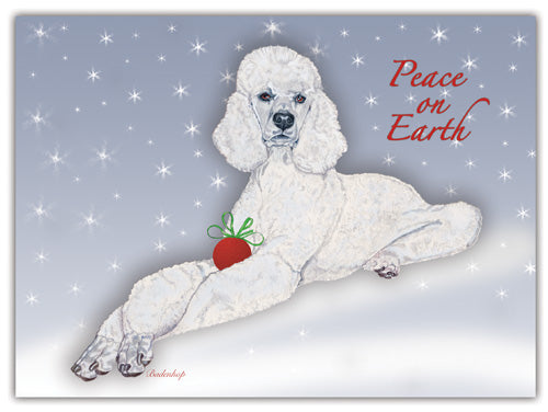 Poodle Christmas Cards Set of 10 cards & 10 envelopes - Pipsqueakproductions