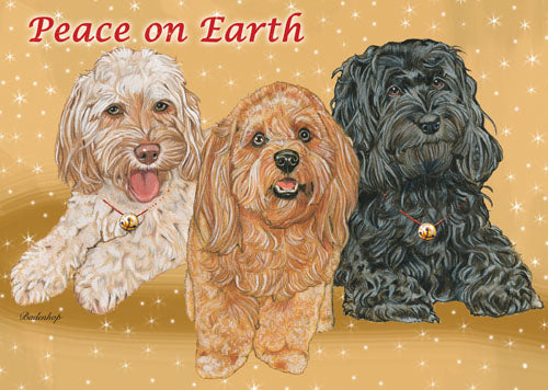 Cockapoo Christmas Cards Set of 10 cards & 10 envelopes - Pipsqueakproductions