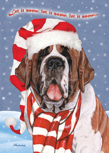 Saint Bernard Christmas Cards Set of 10 cards & 10 envelopes - Pipsqueakproductions