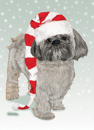 Lhasa Apso Christmas Cards Set of 10 cards & 10 envelopes - Pipsqueakproductions