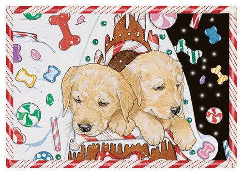 Golden Retriever Christmas Cards Set of 10 cards & 10 envelopes - Pipsqueakproductions