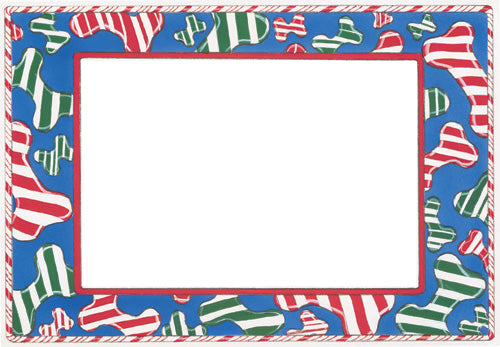 Dog Christmas Photo Frame Cards Set of 10 cards and 10 envelopes - Pipsqueakproductions