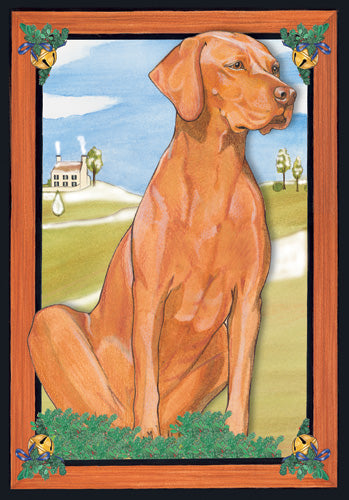 Vizsla Christmas Cards Set of 10 cards & 10 envelopes - Pipsqueakproductions