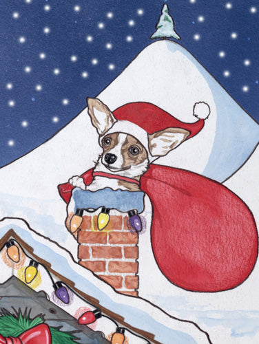 Chihuahua Christmas Cards Set of 10 cards & 10 envelopes - Pipsqueakproductions