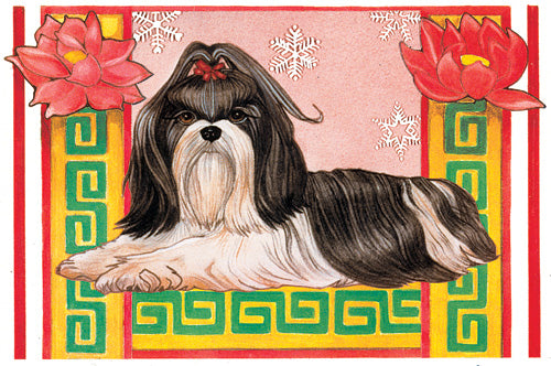 Shih Tzu Christmas Cards Set of 10 cards & 10 envelopes - Pipsqueakproductions
