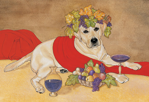 Labrador Retriever Yellow Lab Christmas Cards Set of 10 cards & 10 envelopes - Pipsqueakproductions