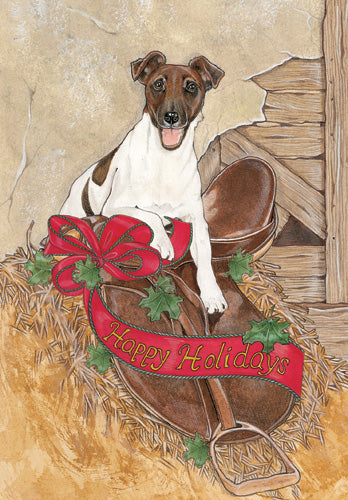 Fox Terrier Smooth Christmas Cards Set of 10 cards & 10 envelopes - Pipsqueakproductions