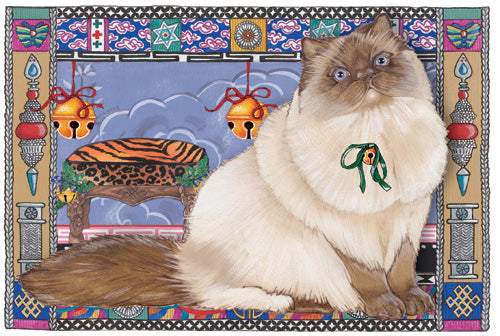 Himalayan Cat Christmas Cards Set of 10 cards & 10 envelopes - Pipsqueakproductions